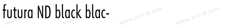 futura ND black blac字体转换